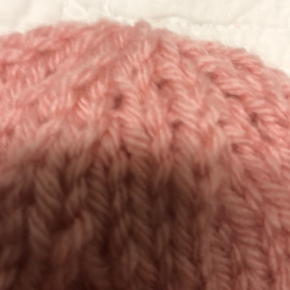 Pink Hank Knit Child’s Hat - Picture 3 of 3